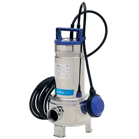 Pompe de relevage submersible eaux usées – Série Flygt (Xylem) DELINOX (DX-DXV)